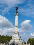 Column With A Statue Of Liberty Breaking Her Chains On Top Of Th Stock Photo