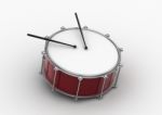 Drum With Stick Stock Photo