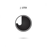 Creative J-letter Icon Abstract Logo Design.j-alphabet Symbol Stock Photo