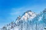 Seoraksan In Winter,famous Mountain In Korea Stock Photo