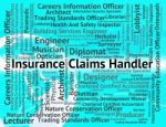 Insurance Claims Handler Showing Handlers Covered And Employee Stock Photo