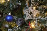 East Grinstead, West Sussex/uk - December 20 : Christmas Tree De Stock Photo