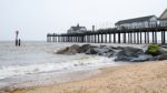 View Of Southwold Pier In Suffolk Stock Photo