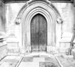 Weinstmister  Abbey In London Old Church Door And Marble Antique Stock Photo