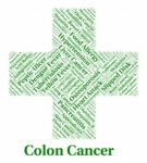 Colon Cancer Represents Ill Health And Afflictions Stock Photo