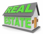 Real Estate Represents For Sale 3d Rendering Stock Photo