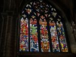 Stained Glass Window In Canterbury Cathedral Stock Photo