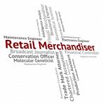 Retail Merchandiser Shows Employee Retailer And Wholesaler Stock Photo