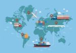 Global Logistics Network Stock Photo