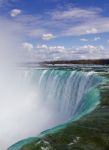 View Of The Fantastically Beautiful Niagara Falls Stock Photo