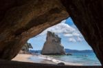 Cathedral Cove Beach Near Hahei Stock Photo