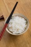 Cooked Rice Stock Photo