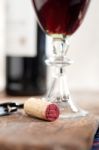 Red Wine Tasting Stock Photo