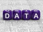 Data Dice Mean Information Statistics And Input Stock Photo