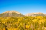 Rocky Mountains In Colorado Stock Photo
