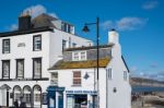 Pub And Fish And Chip Shop In Lyme Regis Stock Photo