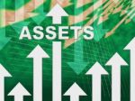 Assets Graph Represents Resources Valuables And Holdings Stock Photo