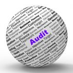 Audit Sphere Definition Means Financial Inspection Or Audit Stock Photo