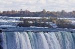 Beautiful Background With Amazing Powerful Niagara Waterfall Stock Photo