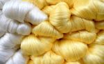 Raw Silk Thread Stock Photo