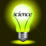 Science Lightbulb Shows Chemistry Physics And Formulas Stock Photo