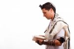 Jewish Man With Book Stock Photo