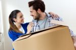 Young Couple Moving In New Home Stock Photo