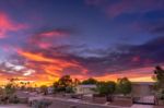 Sunset In Yuma Arizona Stock Photo