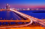 Mapo Bridge And Seoul Cityscape In Korea Stock Photo