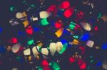 Christmas Lights Tangled Up Together Background Stock Photo
