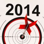 2014 Calendar Shows Planning Annual Projection Stock Photo