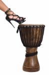 African Djembe Drums Stock Photo