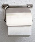 Toilet Paper Holder Stock Photo
