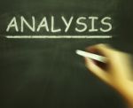 Analysis Chalk Shows Evaluating And Interpreting Information Stock Photo