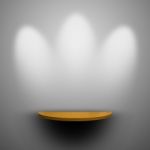 Wooden Shelf Stock Photo