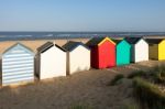 Southwold, Suffolk/uk - May 31 : Colourful Beach Huts At Southwo Stock Photo