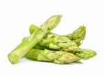 Asparagus Isolated On The White Background Stock Photo
