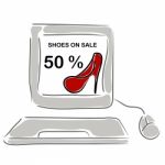 Shoes On Sale 50  Stock Photo
