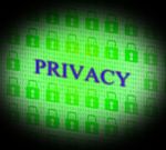 Private Privacy Represents Safety Secret And Encryption Stock Photo