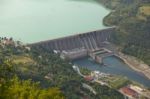 Hydroelectric Power Station, Perucac Dam Stock Photo