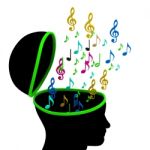 Education Music Means Treble Clef And Composer Stock Photo