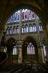 Interior View Of Cathedral Of Saint-etienne Metz Lorraine Mosell Stock Photo
