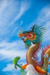 Dragon Chinese In Thailand Stock Photo