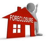 Foreclosure House Shows Repossession And Sale By Lender Stock Photo