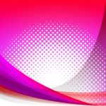 Dotted Pink Wave Background Shows Girly Gradation Wallpaper Or D Stock Photo