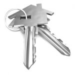 Home Keys Shows House Security Or Locked Stock Photo