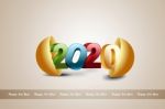 Coming Happy New Year 2020 Concept Stock Photo