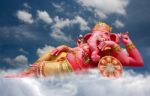 Pink Ganesha Statue Stock Photo