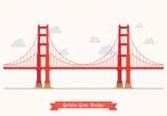 Golden Gate Bridge Illustration Stock Photo