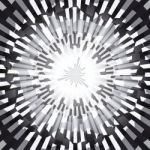 Black And White Burst Ray Abstract Background Stock Photo